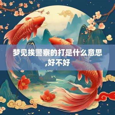 梦见挨警察的打是什么意思,好不好