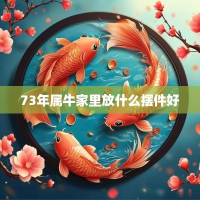 73年属牛家里放什么摆件好