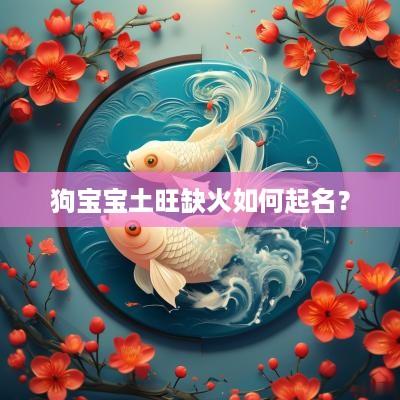 狗宝宝土旺缺火如何起名？