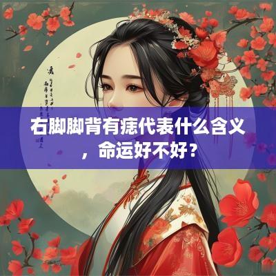 右脚脚背有痣代表什么含义，命运好不好？