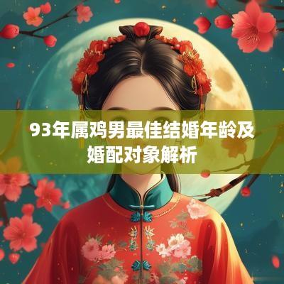 93年属鸡男最佳结婚年龄及婚配对象解析