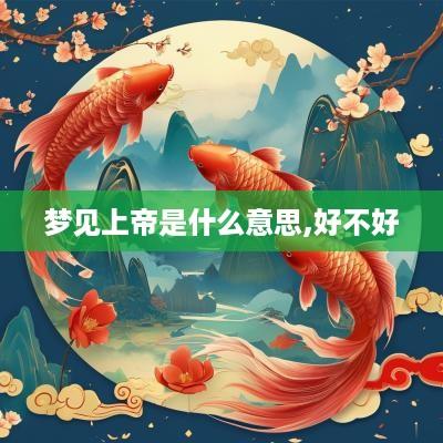 梦见上帝是什么意思,好不好