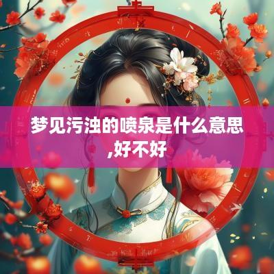 梦见污浊的喷泉是什么意思,好不好