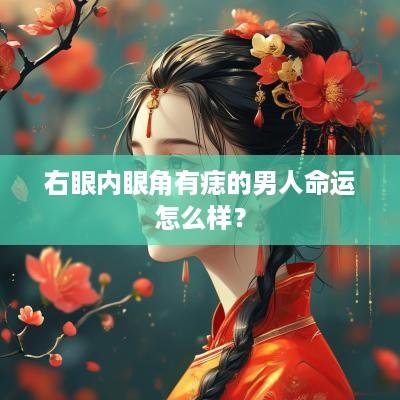 右眼内眼角有痣的男人命运怎么样？