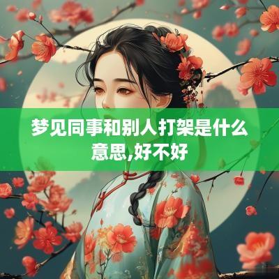梦见同事和别人打架是什么意思,好不好