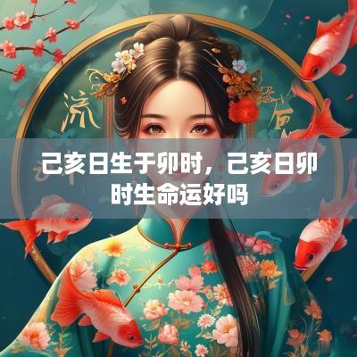 己亥日生于卯时，己亥日卯时生命运好吗