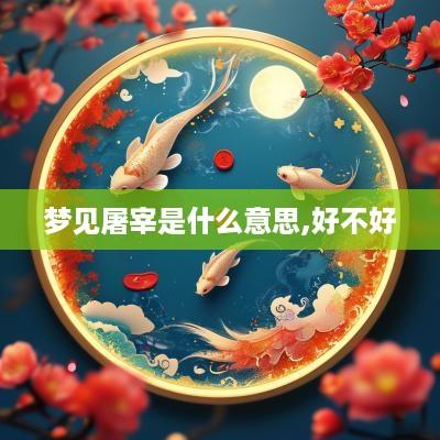 梦见屠宰是什么意思,好不好