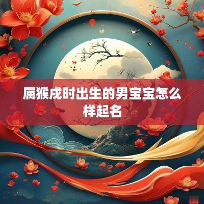属猴戌时出生的男宝宝怎么样起名