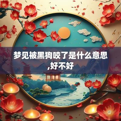 梦见被黑狗咬了是什么意思,好不好