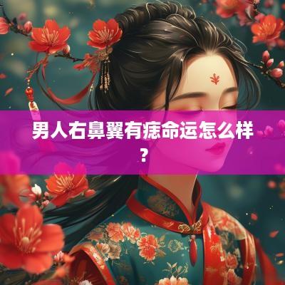 男人右鼻翼有痣命运怎么样？
