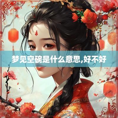 梦见空碗是什么意思,好不好