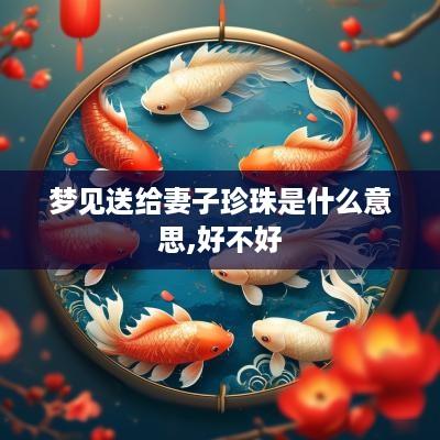 梦见送给妻子珍珠是什么意思,好不好