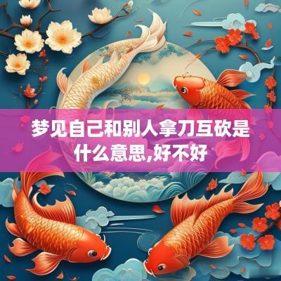 梦见自己和别人拿刀互砍是什么意思,好不好