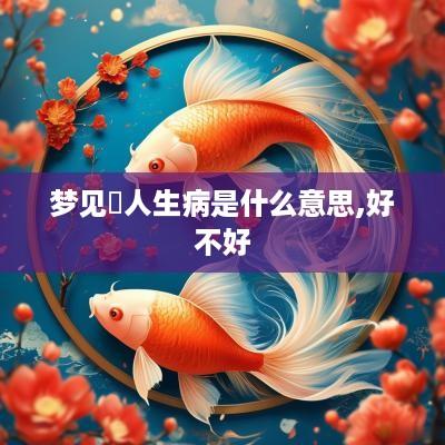 梦见別人生病是什么意思,好不好