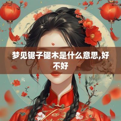梦见锯子锯木是什么意思,好不好