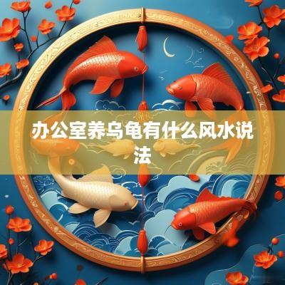 办公室养乌龟有什么风水说法