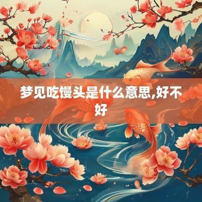 梦见吃馒头是什么意思,好不好
