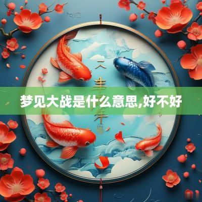 梦见大战是什么意思,好不好