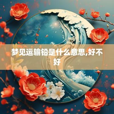 梦见运输铅是什么意思,好不好