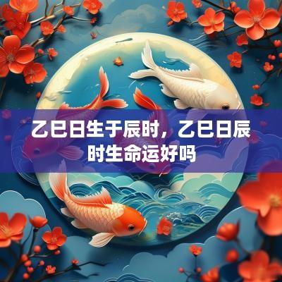 乙巳日生于辰时，乙巳日辰时生命运好吗