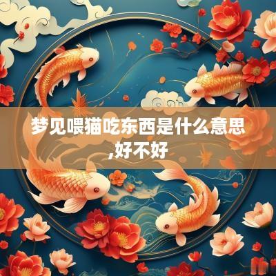 梦见喂猫吃东西是什么意思,好不好