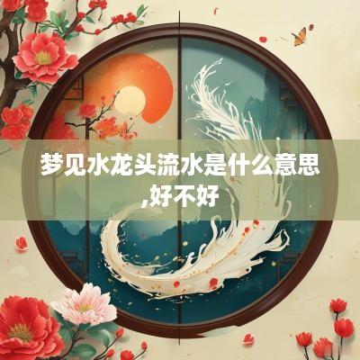 梦见水龙头流水是什么意思,好不好