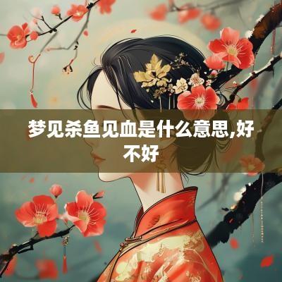 梦见杀鱼见血是什么意思,好不好