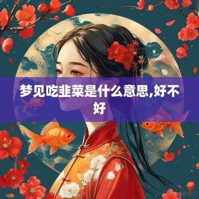 梦见吃韭菜是什么意思,好不好