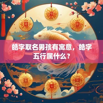 皓字取名男孩有寓意，皓字五行属什么？