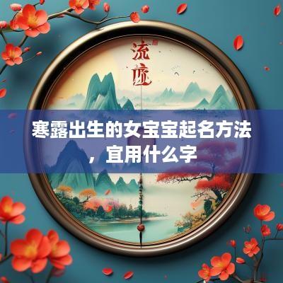 寒露出生的女宝宝起名方法，宜用什么字