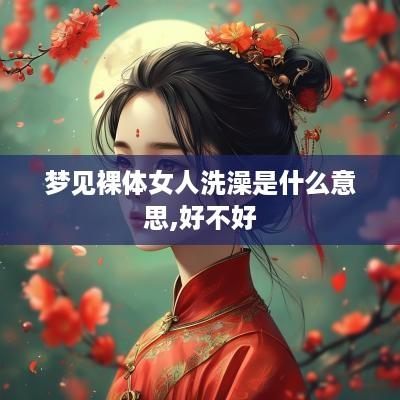 梦见裸体女人洗澡是什么意思,好不好