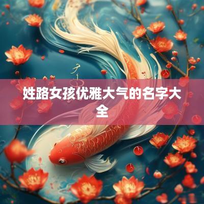 姓路女孩优雅大气的名字大全