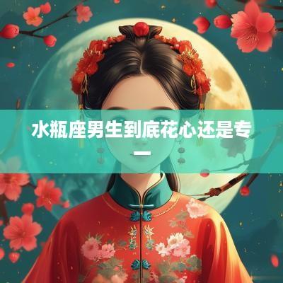 水瓶座男生到底花心还是专一