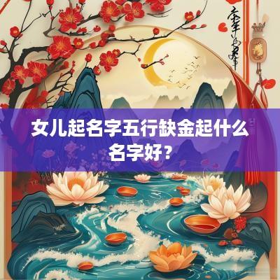 女儿起名字五行缺金起什么名字好？