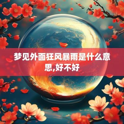 梦见外面狂风暴雨是什么意思,好不好
