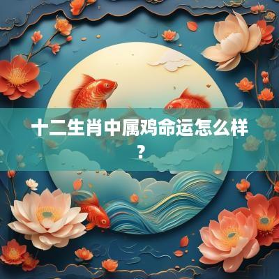 十二生肖中属鸡命运怎么样？