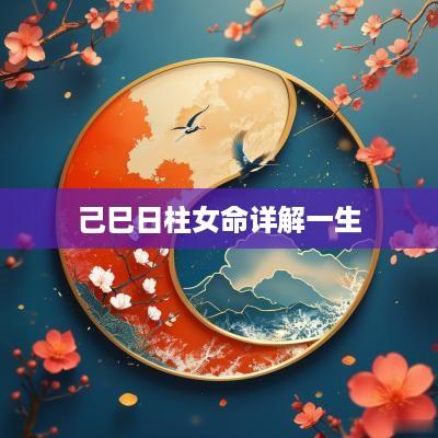 己巳日柱女命详解一生