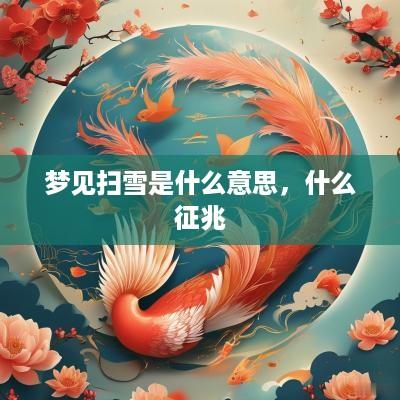 梦见扫雪是什么意思，什么征兆