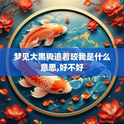 梦见大黑狗追着咬我是什么意思,好不好