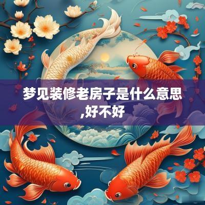 梦见装修老房子是什么意思,好不好