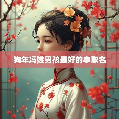 狗年冯姓男孩最好的字取名