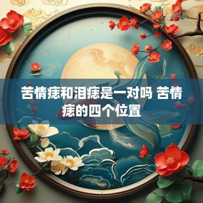 苦情痣和泪痣是一对吗 苦情痣的四个位置