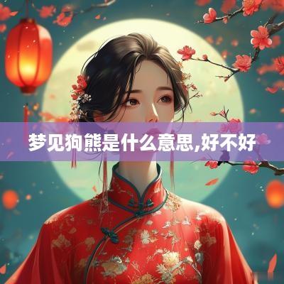 梦见狗熊是什么意思,好不好
