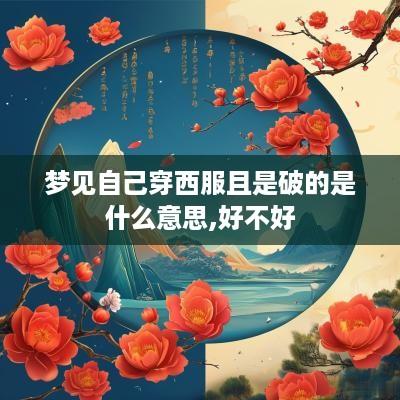 梦见自己穿西服且是破的是什么意思,好不好