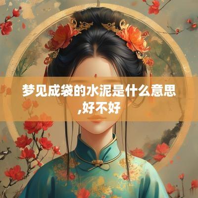 梦见成袋的水泥是什么意思,好不好