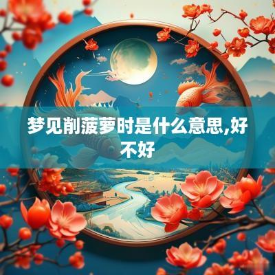 梦见削菠萝时是什么意思,好不好