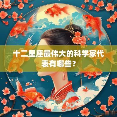十二星座最伟大的科学家代表有哪些？