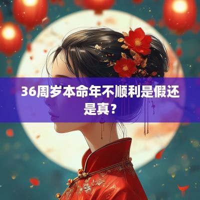 36周岁本命年不顺利是假还是真？