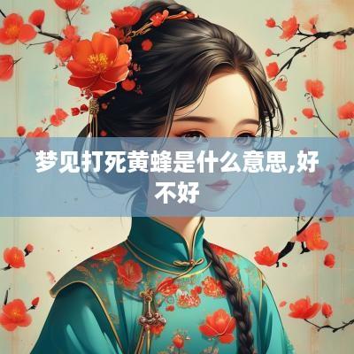 梦见打死黄蜂是什么意思,好不好