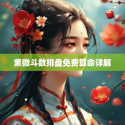 紫微斗数排盘免费算命详解